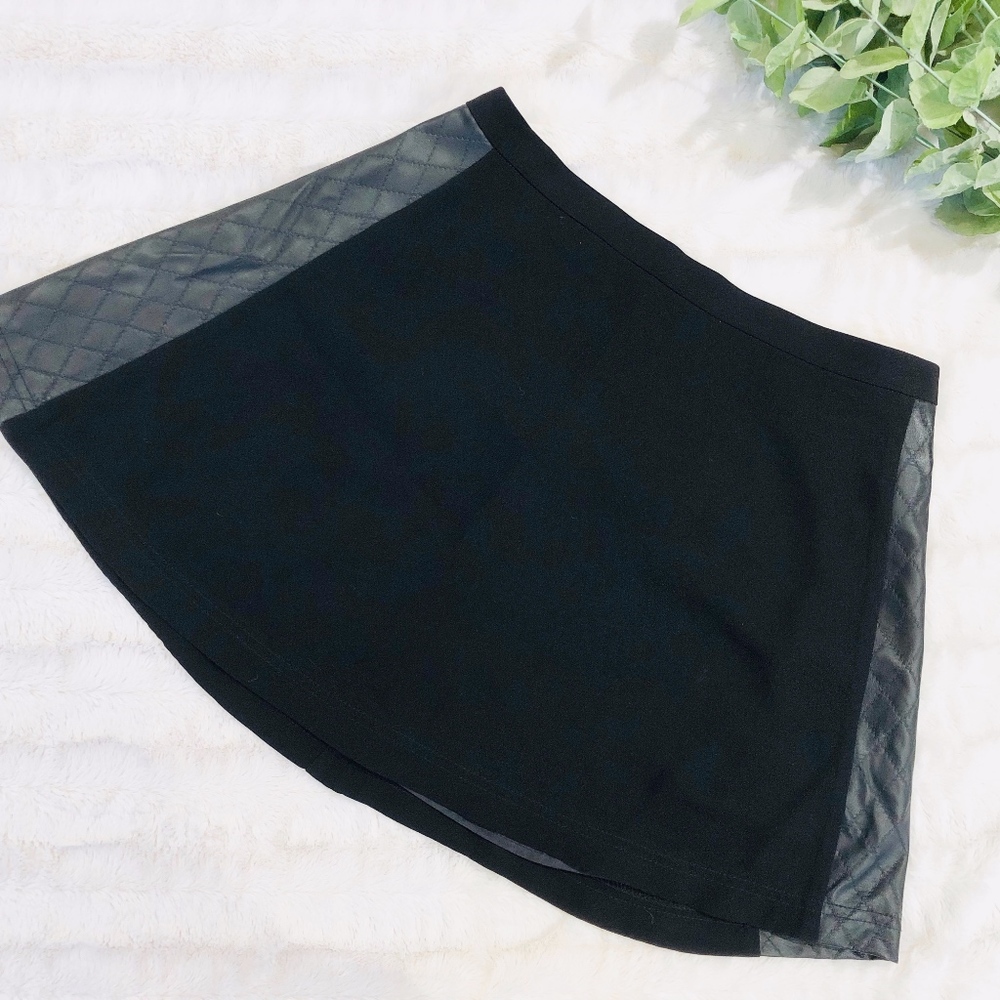 Forever 21 Leather Panel Skirt